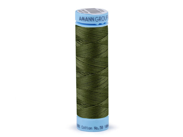 Amann Triana Premium 100% Cotton Sewing Thread – 100m, Ticket No. 50 | High-Strength Thread for Apparel, Bedding & Home Textiles