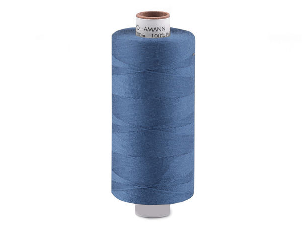 Amann Aspo Premium All-Purpose Polyester Sewing Thread | High-Strength, Colorfast & Shrink-Proof | 1000m Spool