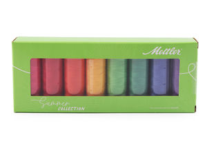 Mettler Silk-Finish Mercerized Cotton Sewing Thread Set (8 x 150m)