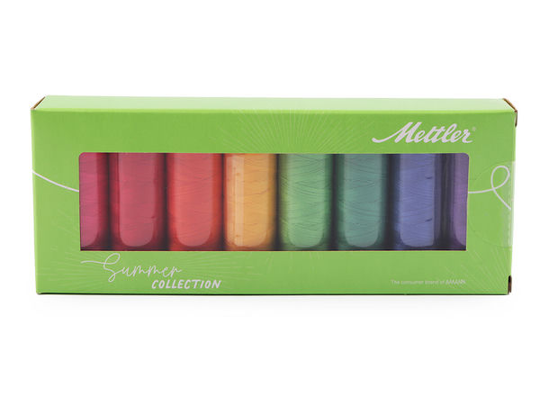 Mettler Silk-Finish Mercerized Cotton Sewing Thread Set (8 x 150m)