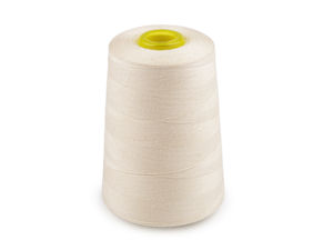Premium 100% Cotton Sewing Thread 40S/2 – 5000 Yards (Ecru Light)