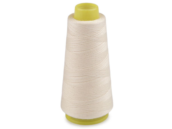 Premium 100% Cotton Sewing Thread 40S/2 (1000 Yards) - Ecru Light