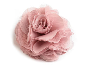 Premium 9cm Fluffy Fabric Rose Flower Brooch & Hair Clip - Versatile Fashion Accent for Clothing, Hair, and Accessories