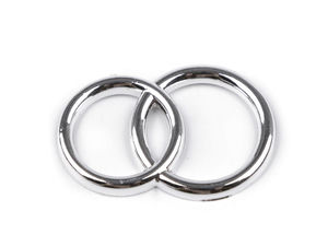 Metallic Decorative Rings for Floral Arrangements, Weddings, and Crafts - Lightweight Plastic Accent Ornaments