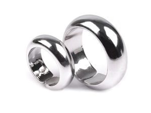 Premium Plastic Decorative Wedding Rings for Crafts, Favors, Table Decor & Floral Arrangements - 18mm & 23mm