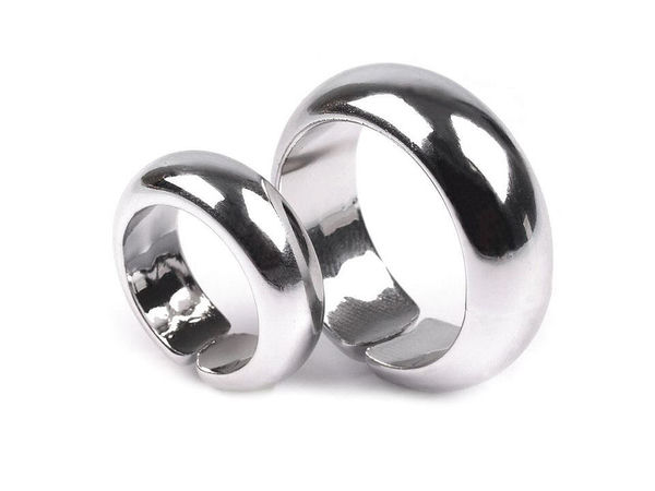 Premium Plastic Decorative Wedding Rings for Crafts, Favors, Table Decor & Floral Arrangements - 18mm & 23mm