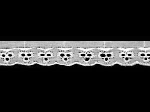 Premium Broderie Anglaise Madeira Lace Trim - 20mm Eyelet Embroidered Ribbon for Sewing, Apparel & Home Decor