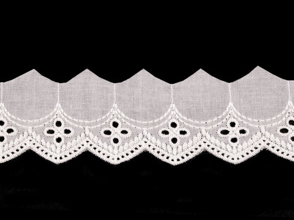 Premium Cotton Broderie Anglaise Madeira Lace Trim - 45mm Scalloped Eyelet Embroidery Edging for Sewing, Crafts, and Apparel