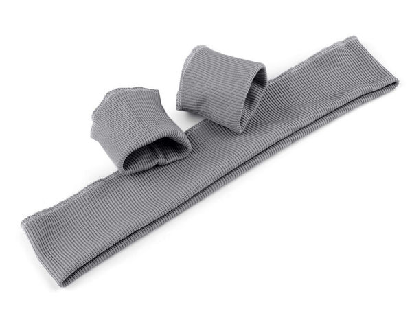 Premium Tubular Elastic Rib Knit Cuff and Waistband Set (7cm Width) - 3-Piece Stretch Ribbing Repair and Trim Kit