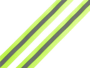 Premium Black Reflective Webbing Tape (15mm) - High-Visibility Fabric Twill Ribbon