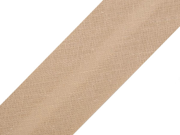 Premium 20mm Single Fold Cotton Bias Tape - High-Quality Binding for Garments and Soft Furnishings (25m Roll)