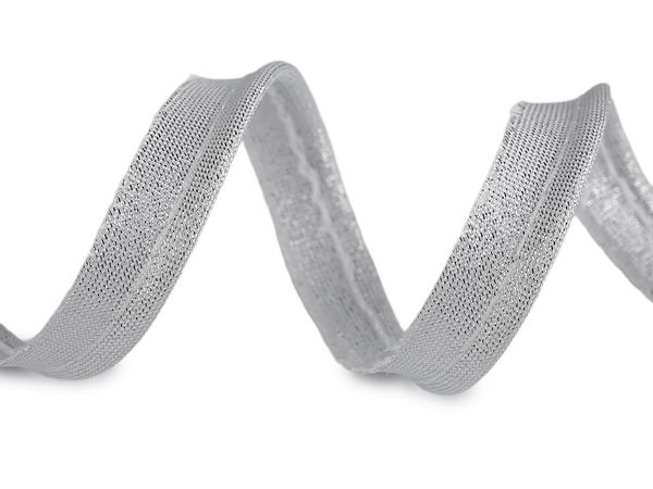 Premium Metallic Lurex Insertion Piping Tape - 10mm Shimmering Bias Cord Trim for Sewing, Apparel & Home Decor