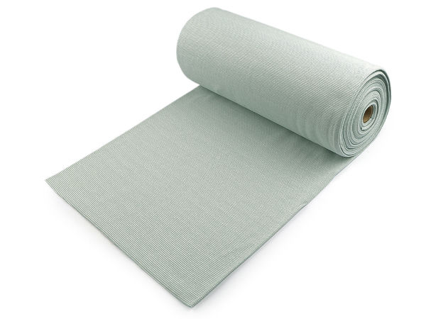 Premium Elastic Tubular Cotton Knit Fabric - Soft Stretch Rib Jersey for Apparel and Waistbands