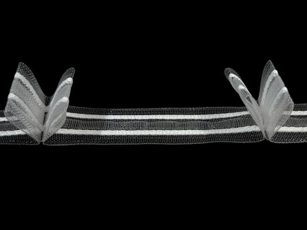 Premium Translucent 2-Pleat Curtain Heading Tape - 25mm Width for Net and Sheer Curtains