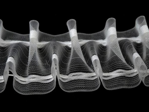 Translucent Smocking Pleat Curtain Heading Tape - 50mm Soft Gathering Drapery Ribbon