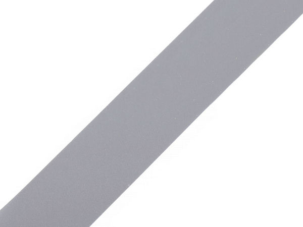 Premium Sew-On Reflective Webbing Tape, 30mm Width - Dove Grey