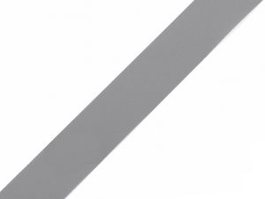 Premium 20mm Reflective Polyester Webbing Tape - Dove Grey Sew-On Twill Tape for Trim and Embellishments