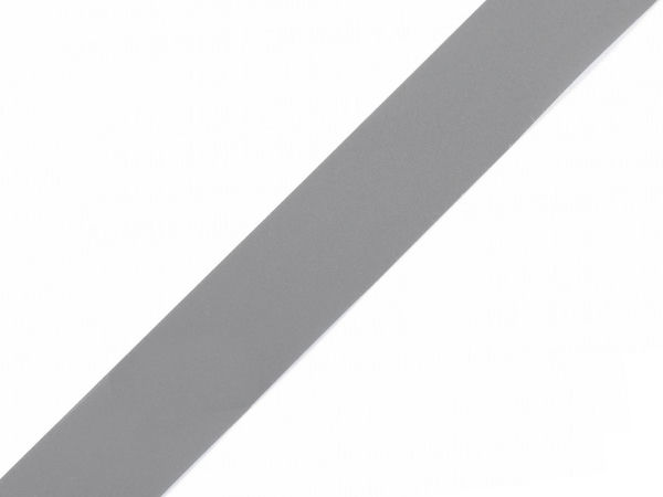 Premium 20mm Reflective Polyester Webbing Tape - Dove Grey Sew-On Twill Tape for Trim and Embellishments