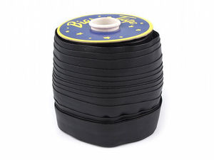 Premium Black Faux Leather Bias Binding Tape - 30mm Width