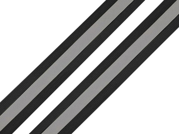 Premium 25mm Reflective Webbing Ribbon Tape - High-Visibility Sew-On Trim for Clothing, Bags, and Outdoor Accessories