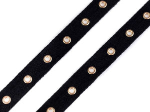 20mm Metal Grommet & Eyelet Tape - Premium Lacing Trim Ribbon for Corsets, Dresses, and Apparel