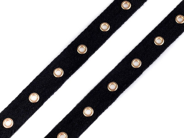 20mm Metal Grommet & Eyelet Tape - Premium Lacing Trim Ribbon for Corsets, Dresses, and Apparel