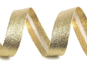 Premium Metallic Lurex Bias Binding Tape - 20mm Folded (35mm Unfolded) High-Quality Trim