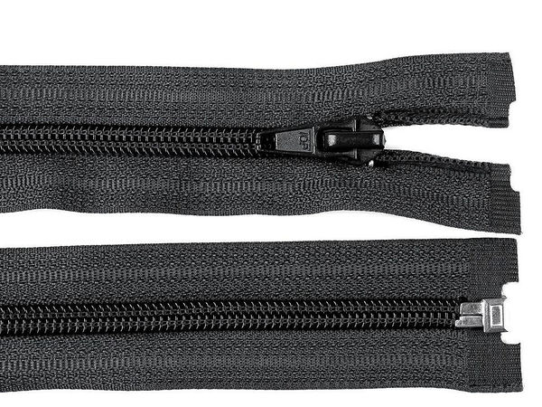 Premium No. 5 Open-End Nylon Coil Zipper (40 cm) - Heavy-Duty Fastener for Jackets, Coats, and Outerwear