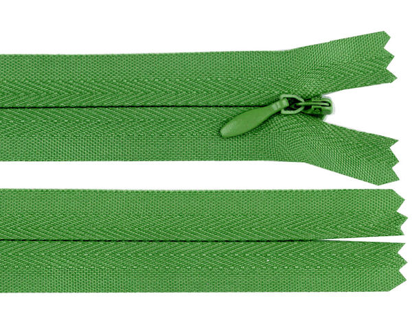 Premium Invisible Nylon Coil Zipper No. 3 (35 cm) - Closed-End Concealed Zipper for Garments & Home Decor