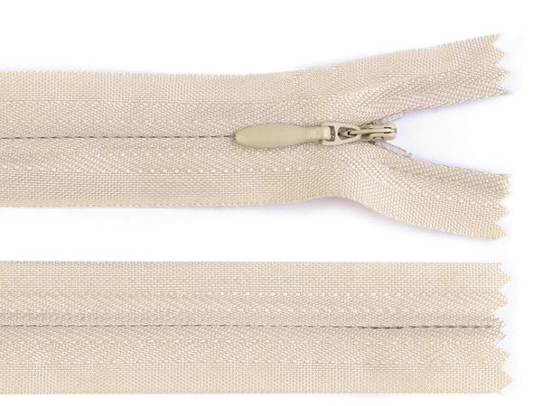 Premium 60cm Invisible Closed-End Nylon Coil Zipper (No. 3) - Multi-Color Hidden Zipper for Apparel and Sewing Crafts