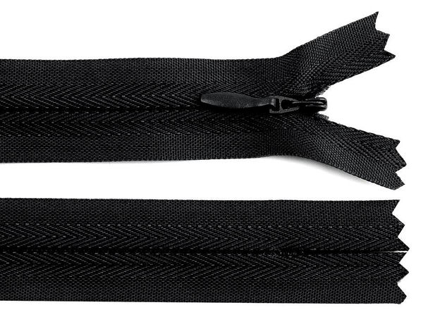 Premium 60cm Invisible Closed-End Nylon Coil Zipper (No. 3) - Multi-Color Hidden Zipper for Apparel and Sewing Crafts