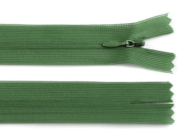 Invisible Nylon Coil Closed-End Zipper No. 3 (50cm) – Premium Dederon Zip for Dresses, Blouses, and Sewing Crafts
