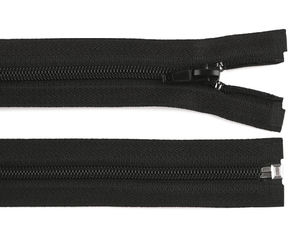 No. 5 Premium Nylon Coil Zipper - 125cm & 150cm Extra Long Heavy-Duty Zippers for Jackets, Mattresses, and Covers (Black)
