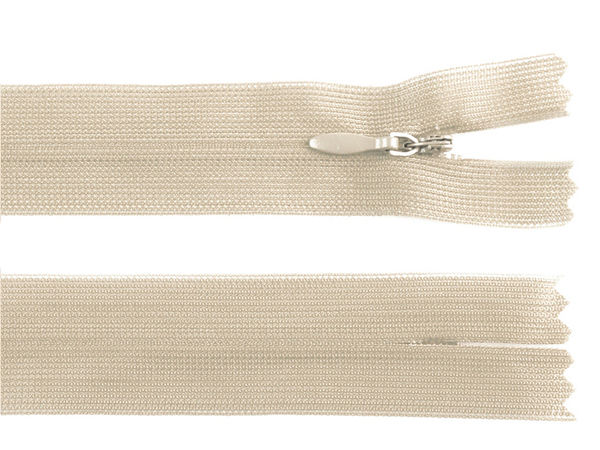 Premium Invisible Nylon Coil Zipper, No. 3, 40 cm | Closed-End Dederon Sewing Zipper