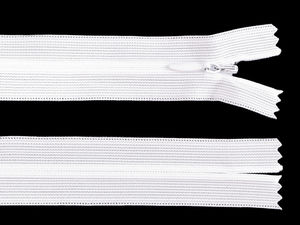 Premium Invisible Nylon Coil Zipper No. 3 (65cm) - Closed-End Hidden Dederon Zipper for Garments