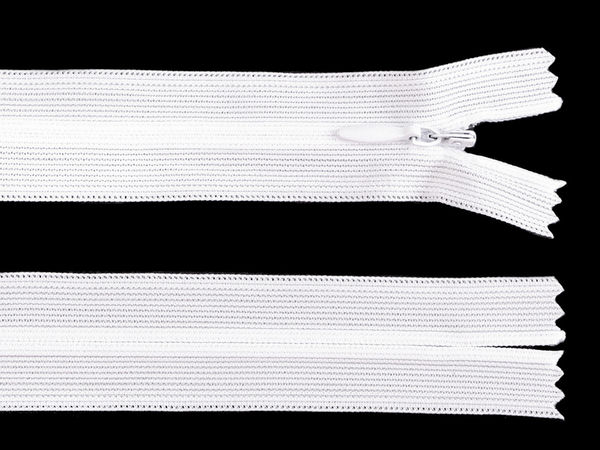 Premium Invisible Nylon Coil Zipper No. 3 (65cm) - Closed-End Hidden Dederon Zipper for Garments