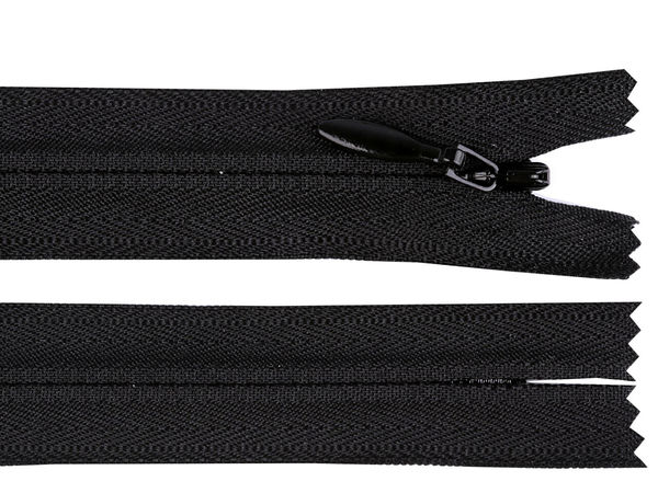 YKK No. 4 Invisible Nylon Zipper (50 cm) - Premium Closed-End Concealed Zipper