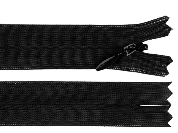 YKK No. 5 Invisible Nylon Spiral Zipper (60cm) – Premium Concealed Closure for Dresses and Evening Wear