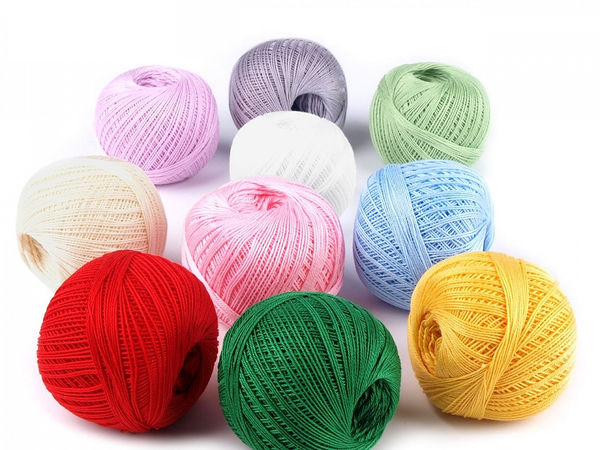 Snehurka Nitarna Premium Cotton Crochet & Embroidery Yarn – Tex 50x3 Fine Thread – 10-Ball Box Set (30g, 200m per Ball)