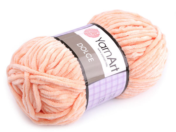 YarnArt Dolce Premium Chenille Yarn (100g) – Ultra-Soft Velvet Knitting & Crochet Thread for Blankets, Sweaters, and Accessories