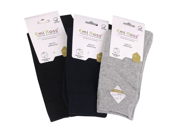 Emi Ross Premium Ladies Cotton Socks – Comfortable Breathable Socks with Flat Toe Seams