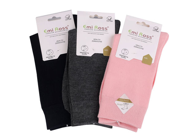 Emi Ross Premium Ladies Cotton Socks – Comfortable Breathable Socks with Flat Toe Seams