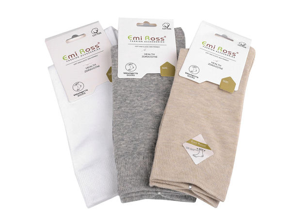 Emi Ross Premium Ladies Cotton Socks – Comfortable Breathable Socks with Flat Toe Seams