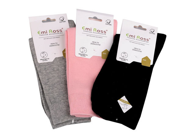 Emi Ross Premium Ladies Cotton Socks – Comfortable Breathable Socks with Flat Toe Seams