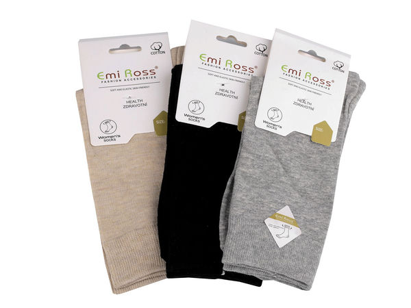 Emi Ross Premium Ladies Cotton Socks – Comfortable Breathable Socks with Flat Toe Seams