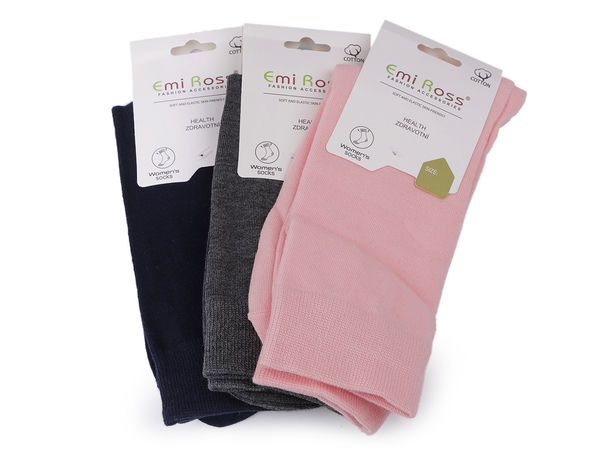 Emi Ross Premium Ladies Cotton Socks – Comfortable Breathable Socks with Flat Toe Seams