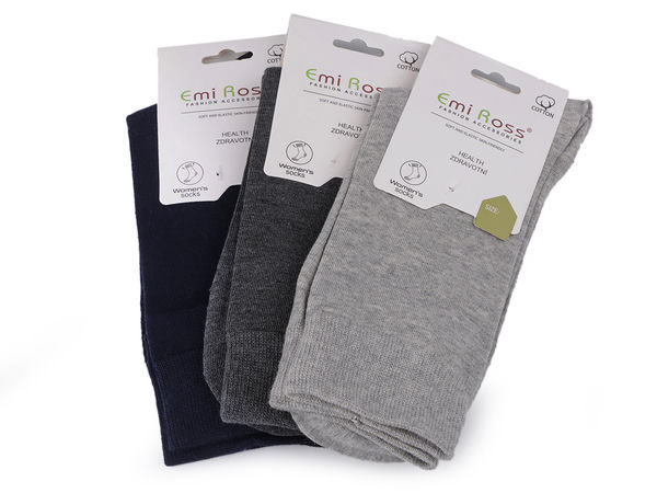 Emi Ross Premium Ladies Cotton Socks – Comfortable Breathable Socks with Flat Toe Seams