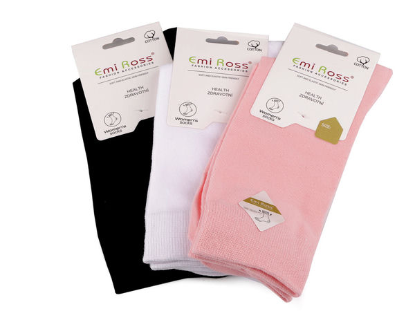 Emi Ross Premium Ladies Cotton Socks – Comfortable Breathable Socks with Flat Toe Seams