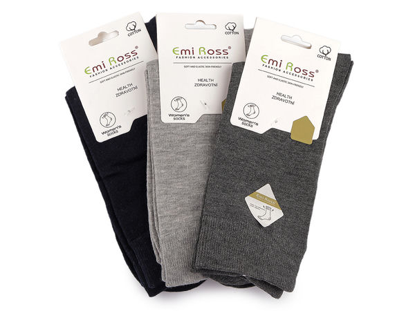 Emi Ross Premium Ladies Cotton Socks – Comfortable Breathable Socks with Flat Toe Seams