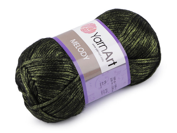 Melody Metallic Effect Knitting and Crochet Yarn (100g) - Premium Crafting Skein